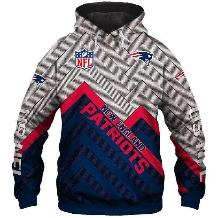 New England Patriots Hoodie 3D Style2447 All Over Printed