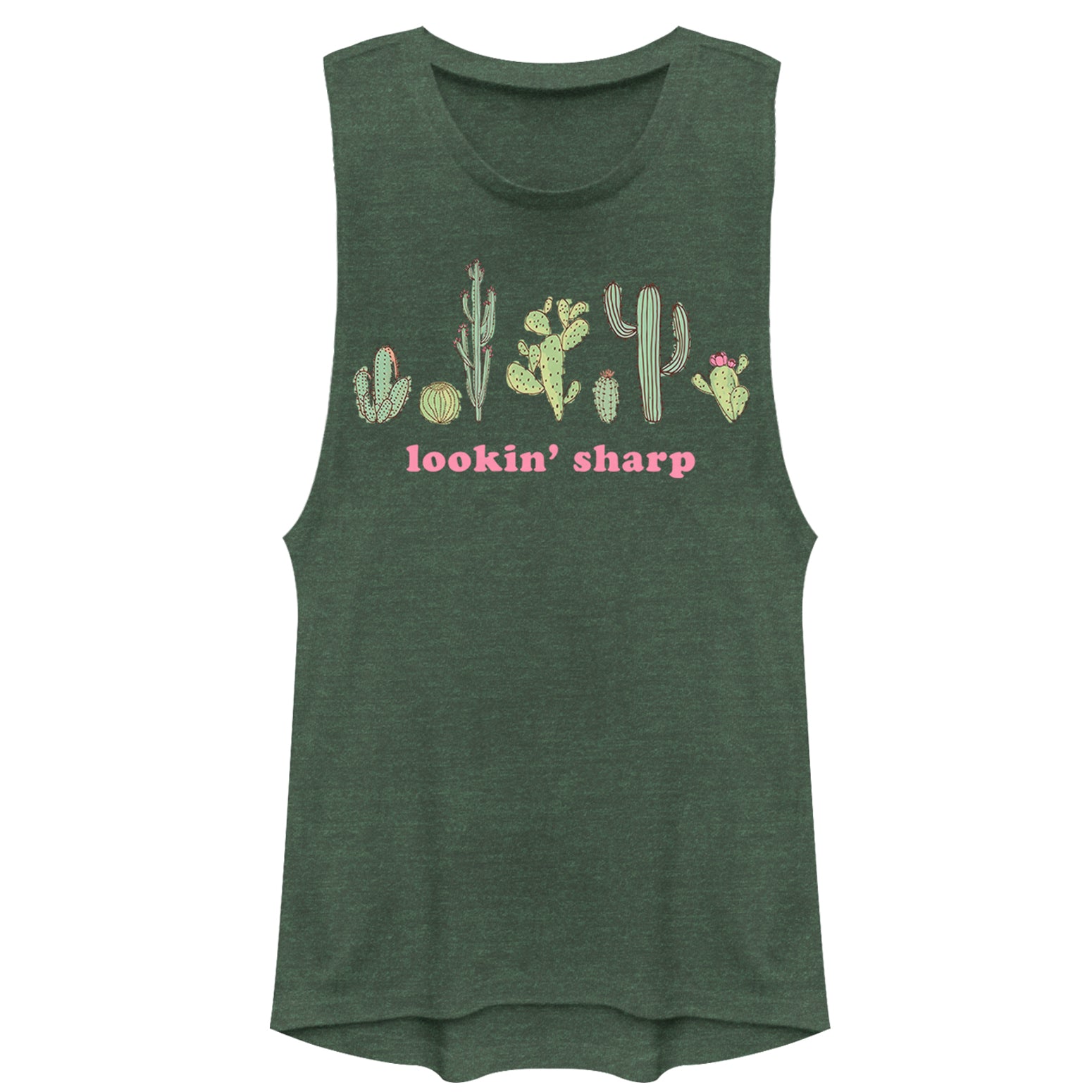 Chin Up Junior’S Looking Sharp Cactus  Festival Muscle Tee