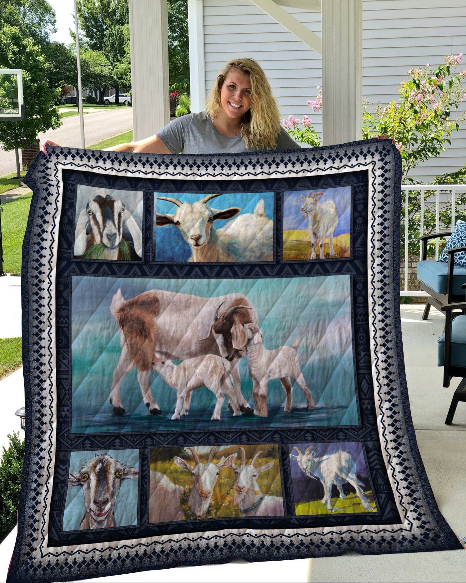 GOAT 4 3D Quilt Blanket HGM37