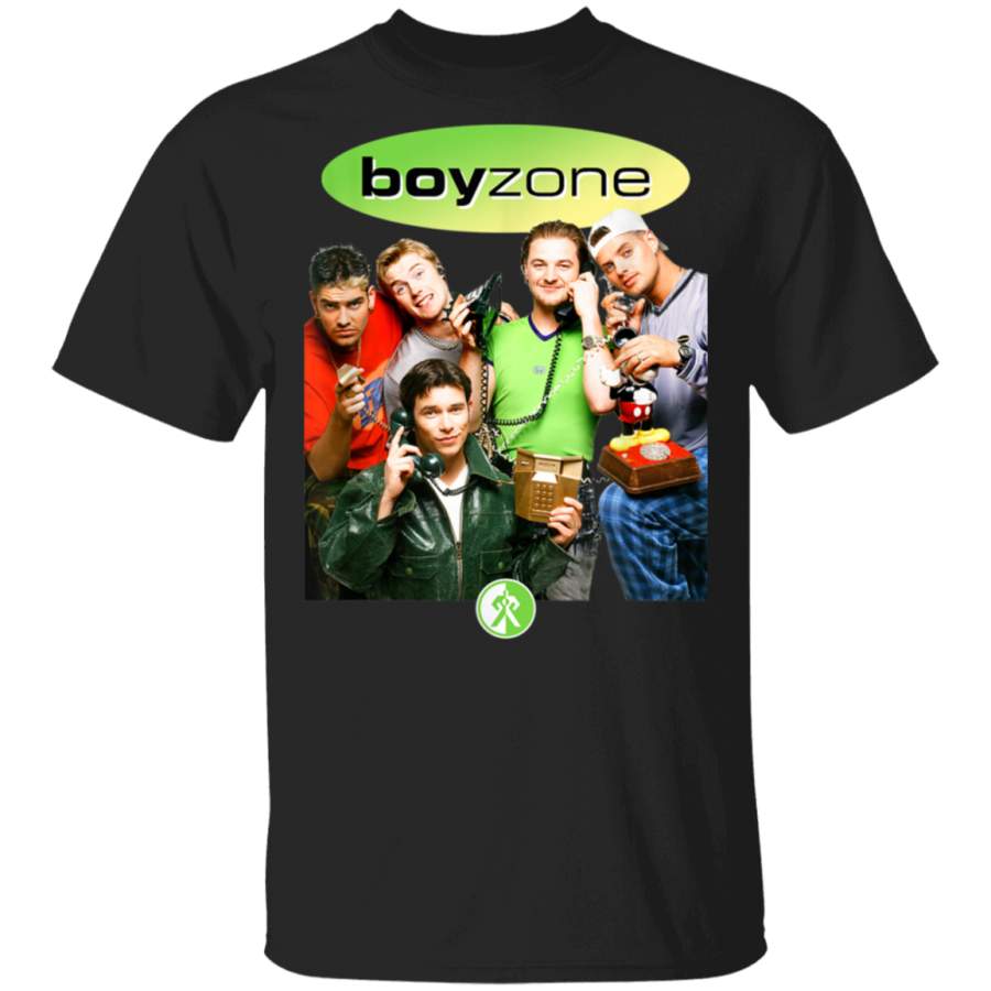 Boyzone Official Green Retro 90s TShirt