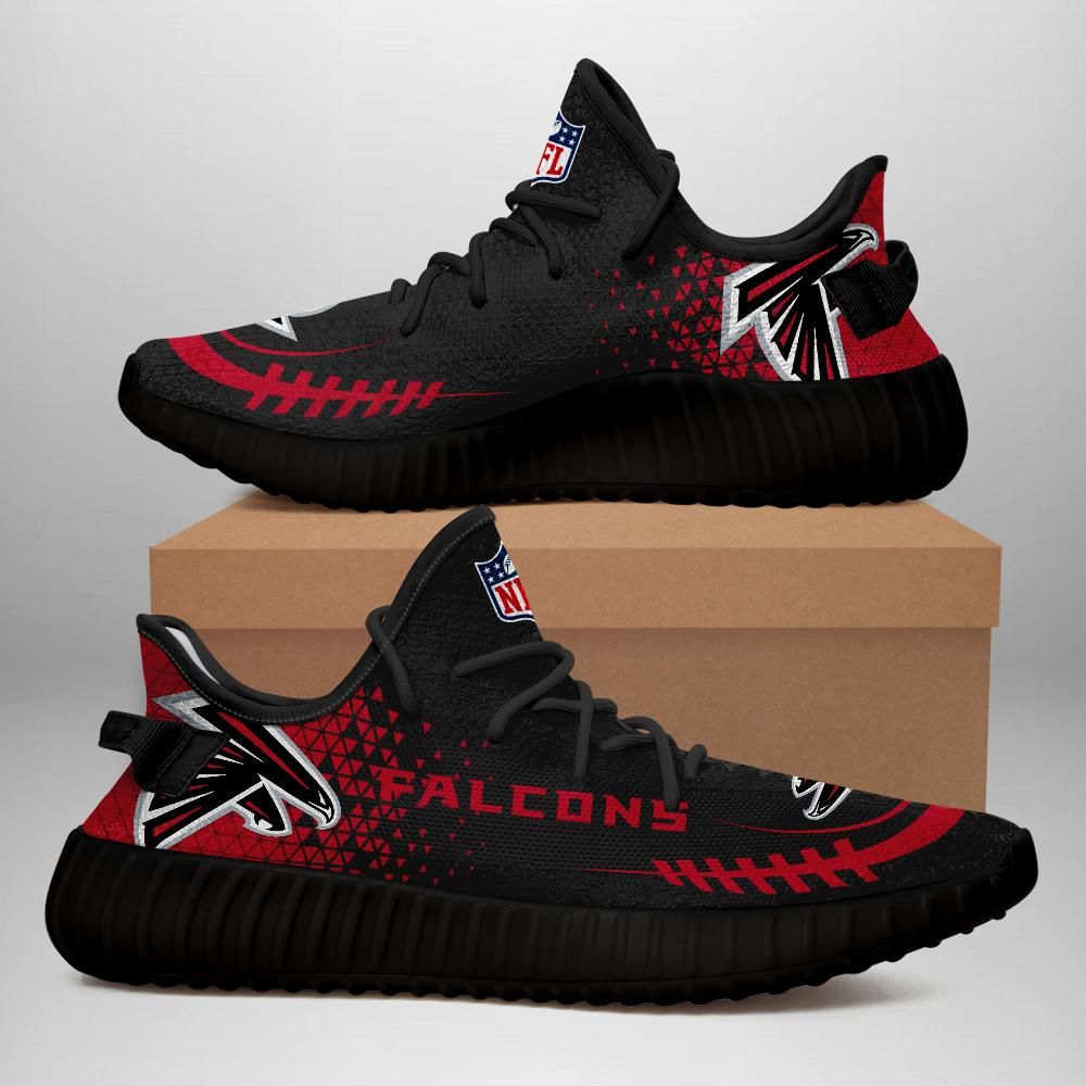 Atlanta Falcons Unisex Sneaker Football Custom Shoes Atlanta Falcons Yeezy Boost 350