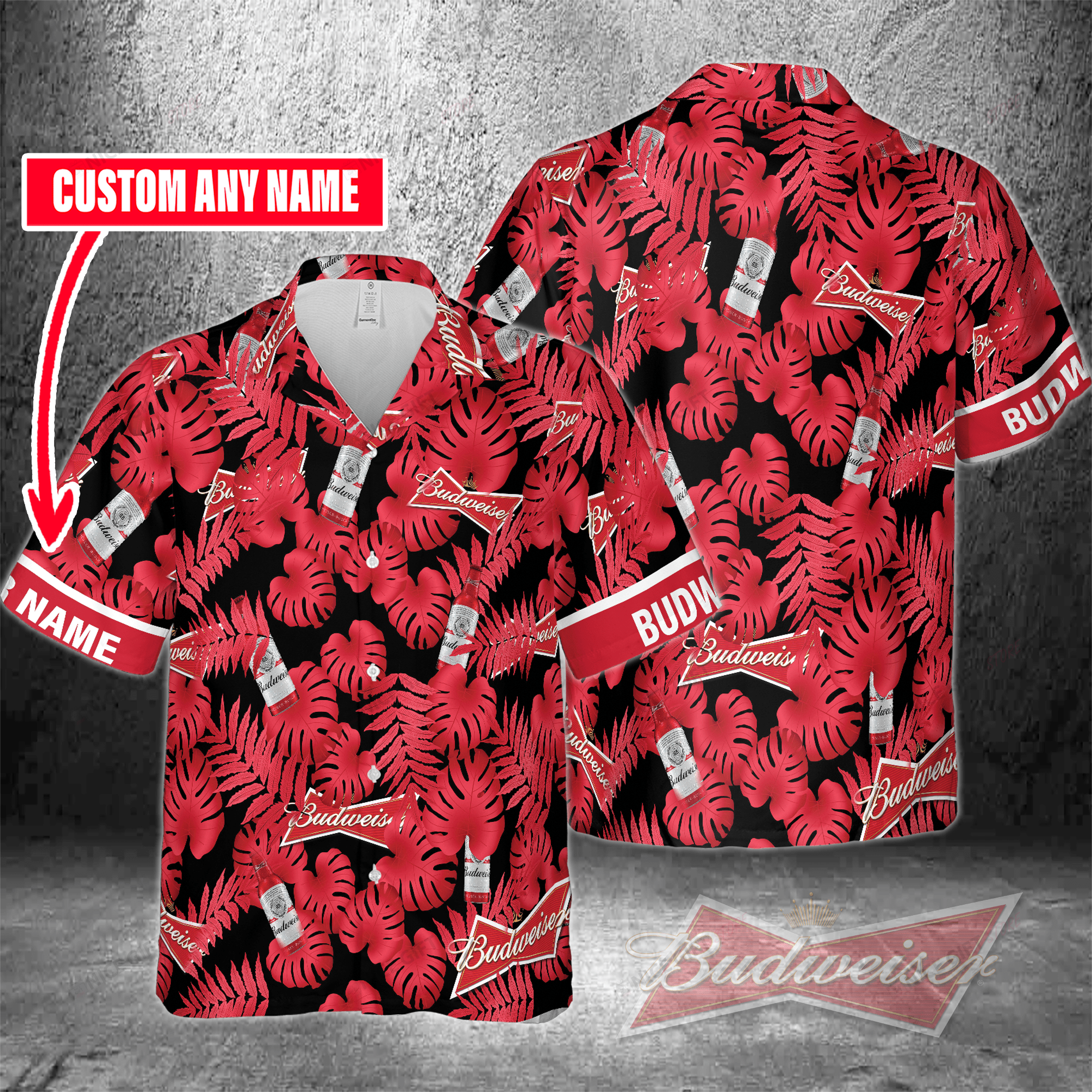 Budweiser Custom Name Hawaiian Shirt 3Hs-G3Q3