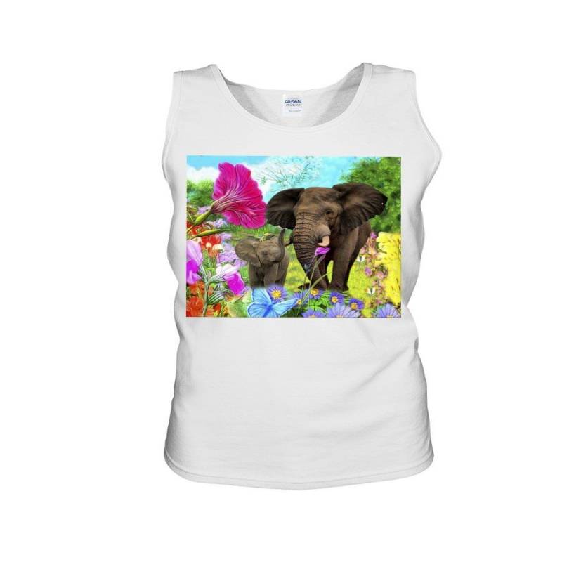 Lovely Phone Case With Colors Forest Gift For Elephant Lovers Unisex Tank Top