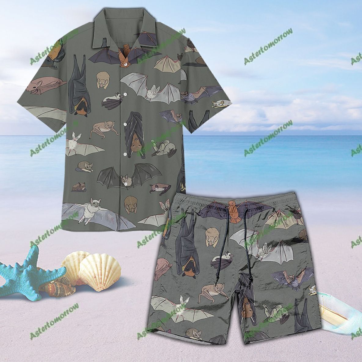 Species Of Bats Unisex Hawaiian Shirt Beach Nocturnal Animals Hawaiian Ha16134