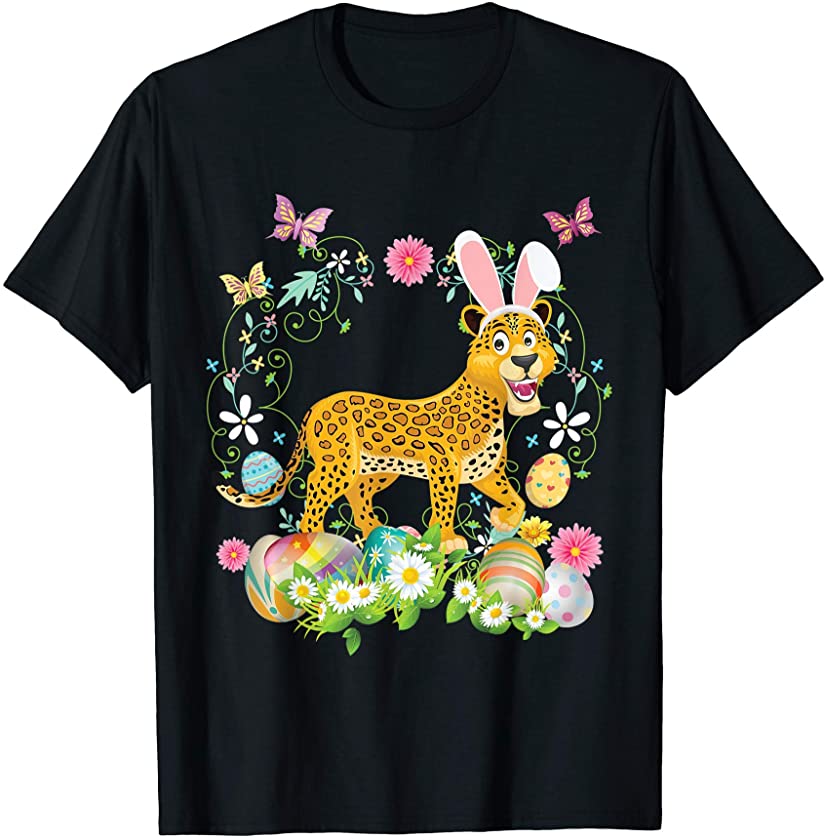 Bunny Panther Happy Easter Day Lover Egg Hunt Lovely Cute T-Shirt