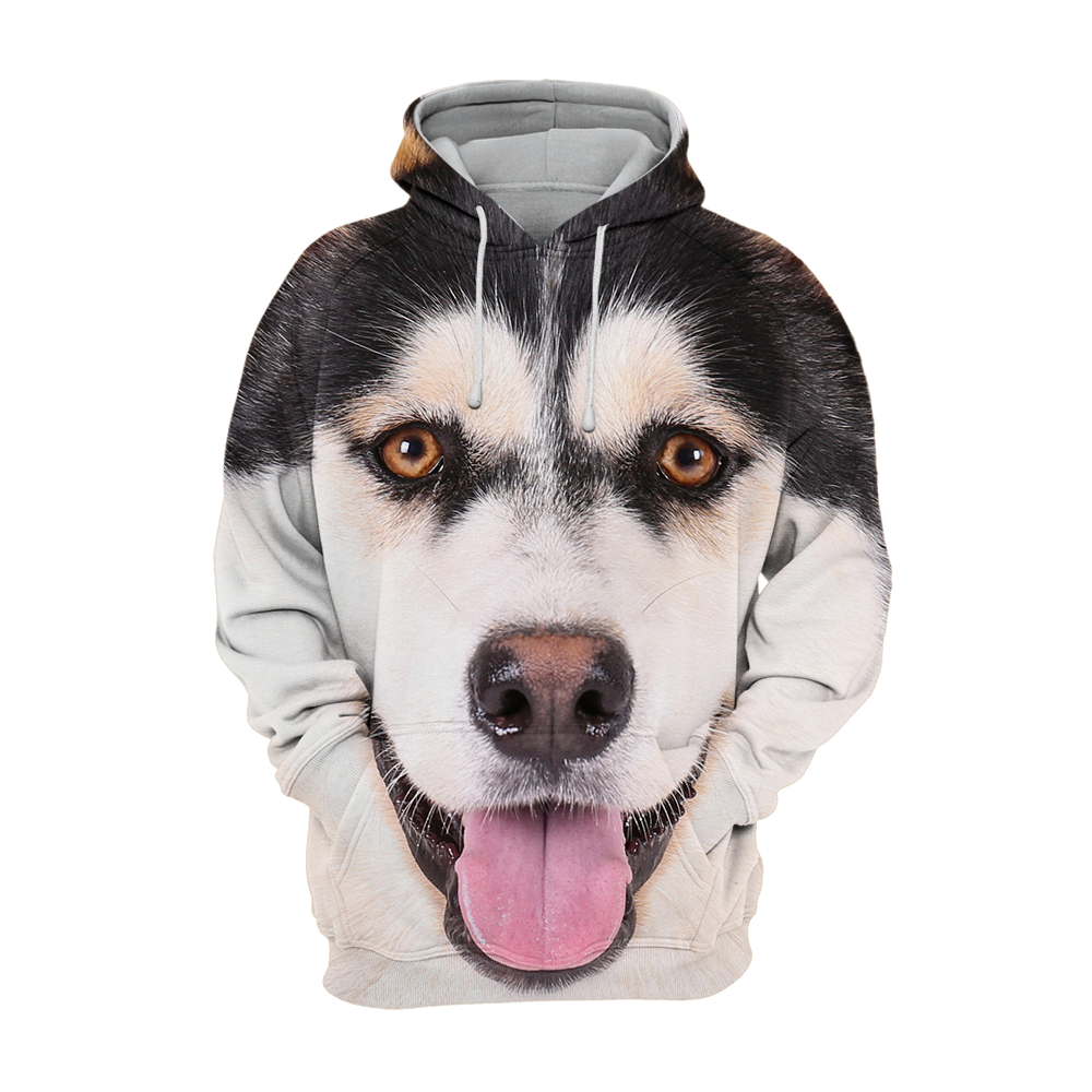 Unisex 3D Graphic Hoodies Animals Dogs Alaskan Husky Eye