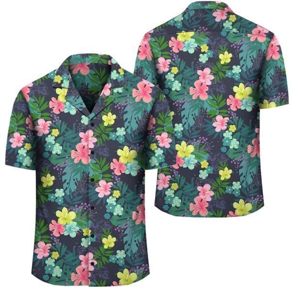 Tropical Hibiscus Hawaiian Shirt 1