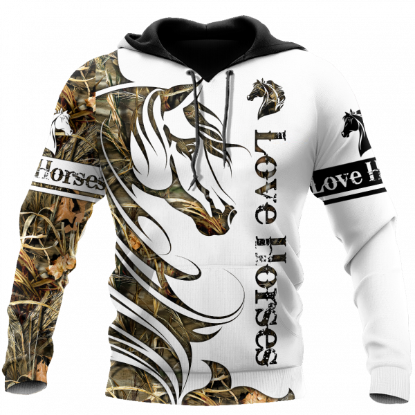 Horse Camo Pattern 3D All Over Printed Shirts Pi050501