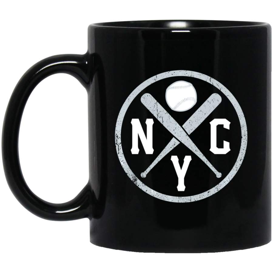 Cool NYC Baseball Bats New York City Vintage Distressed Coffee Mug