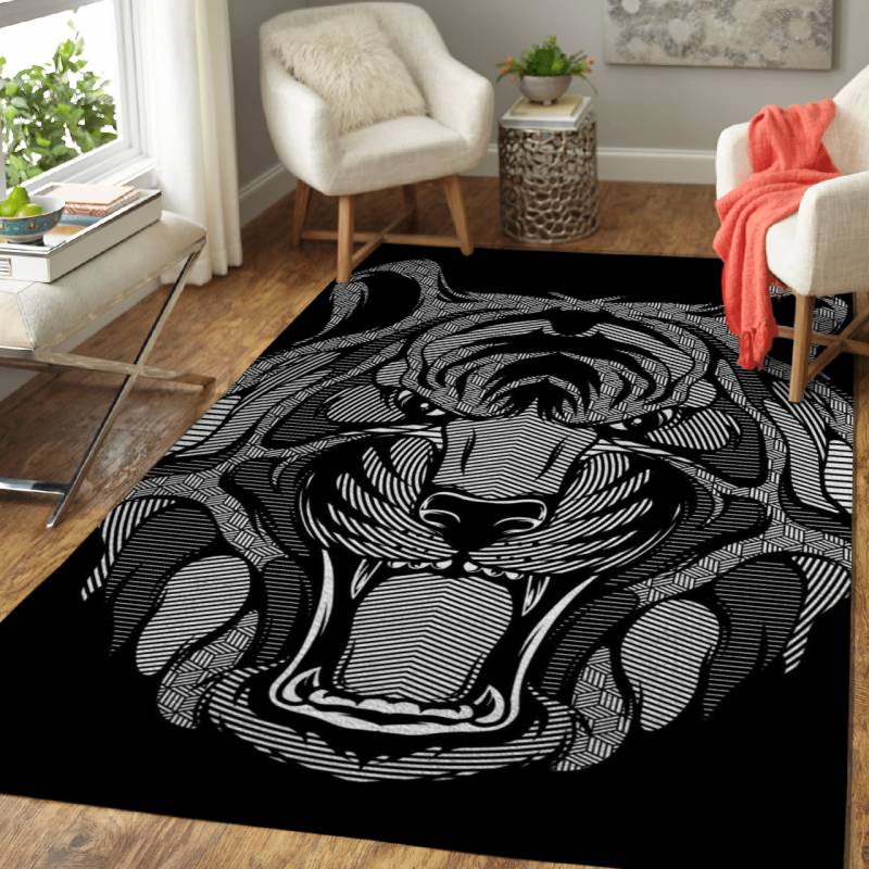 Tiger Zentangle – Animals Area Rug Carpet