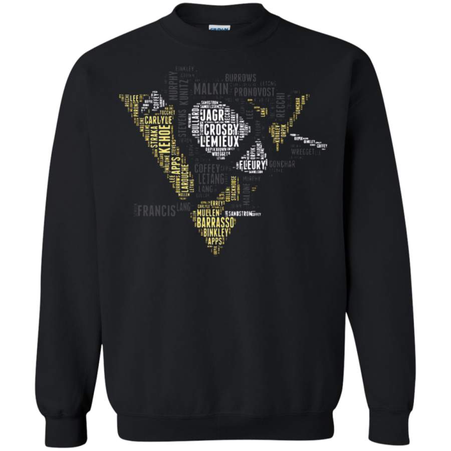 AGR Pittsburgh Penguins Player Names And Team Logo Sweatshirt