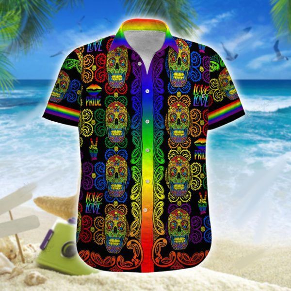 Lgbt Sugar Skull Hawaii Shirt Unisex Adult Ha111827