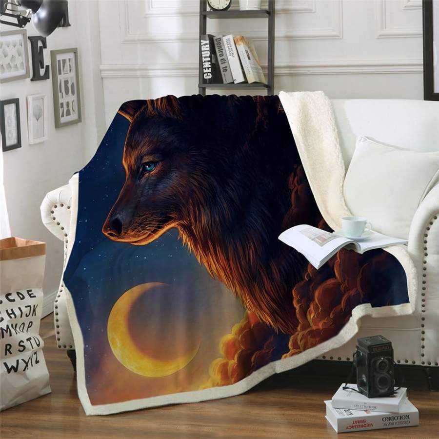 Night Guardian Sherpa Blanket