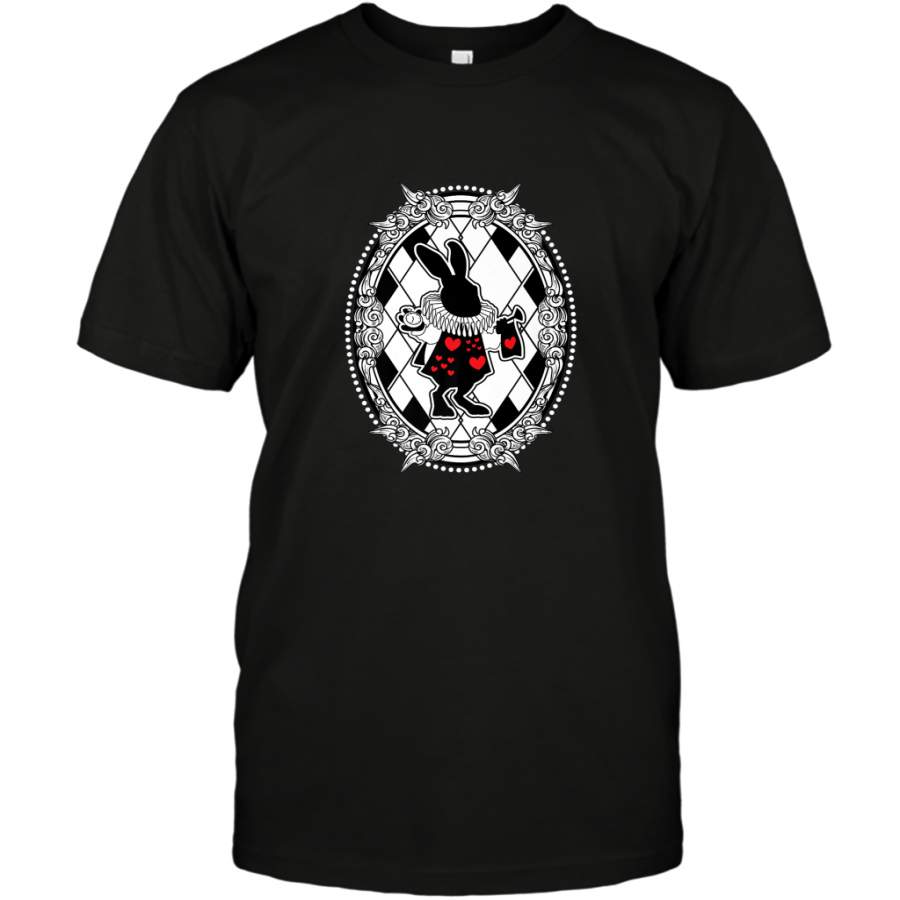 White Rabbit Wonderland Animal Rabbithole shirt T-Shirt