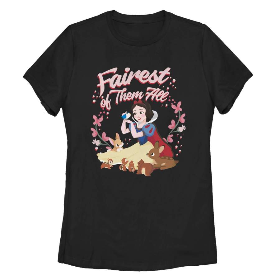 Snow White and the Seven Dwarves Women’s Fairest Princess  T Shirt