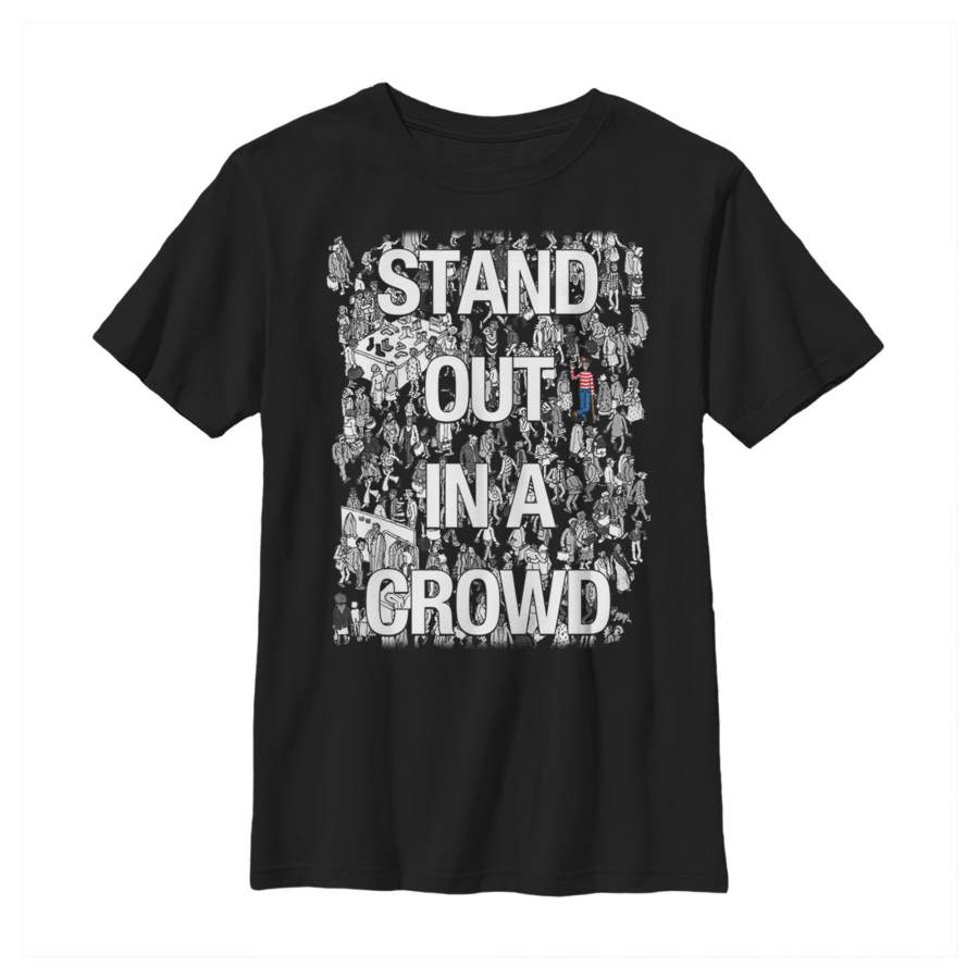 Where’s Waldo Boy’s Stand Out in a Crowd  T Shirt