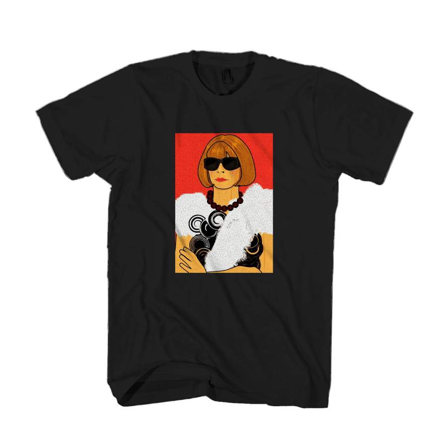 Anna Wintour Tribute To Celebrities Illustrated Man’s T-Shirt