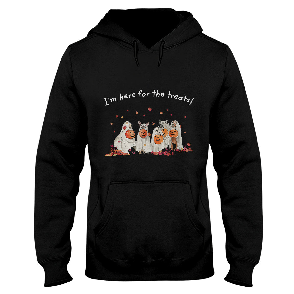 I'M Here For The Treats Cute Dog Halloween Shirt, Halloween Hoodie