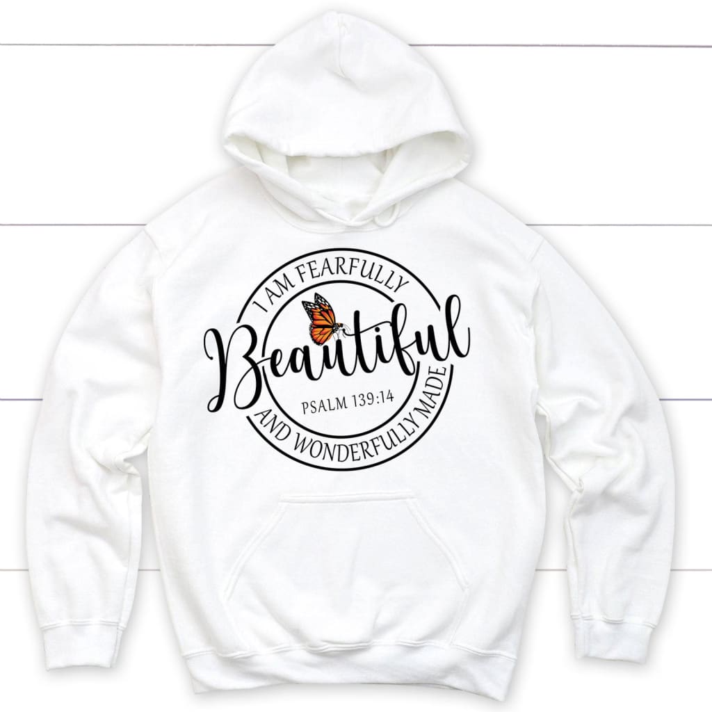 Fearfully And Wonderfully Made, Butterfly, Hoodie