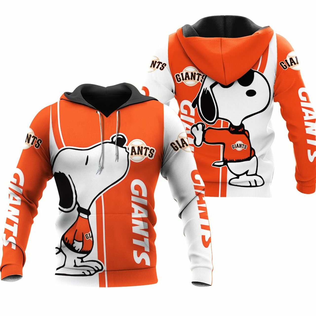 San Francisco Giants Snoopy Lover 3D Printed 3D Hoodie Sweater Tshirt Model 6122