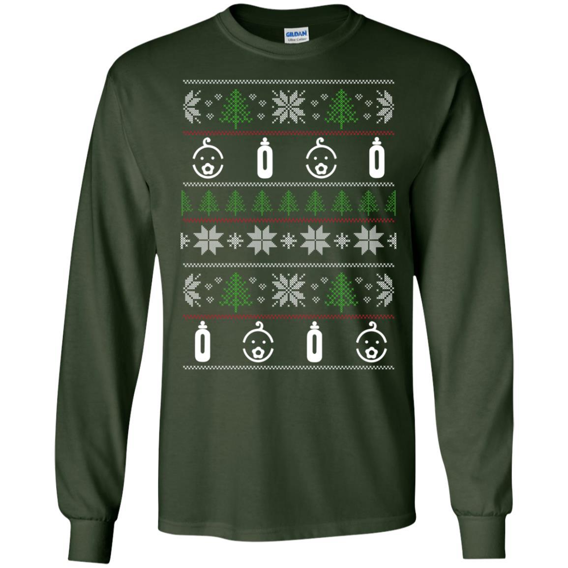 Ugly Sweater Babysister Symbol Tshirt For Lover in Xmas day