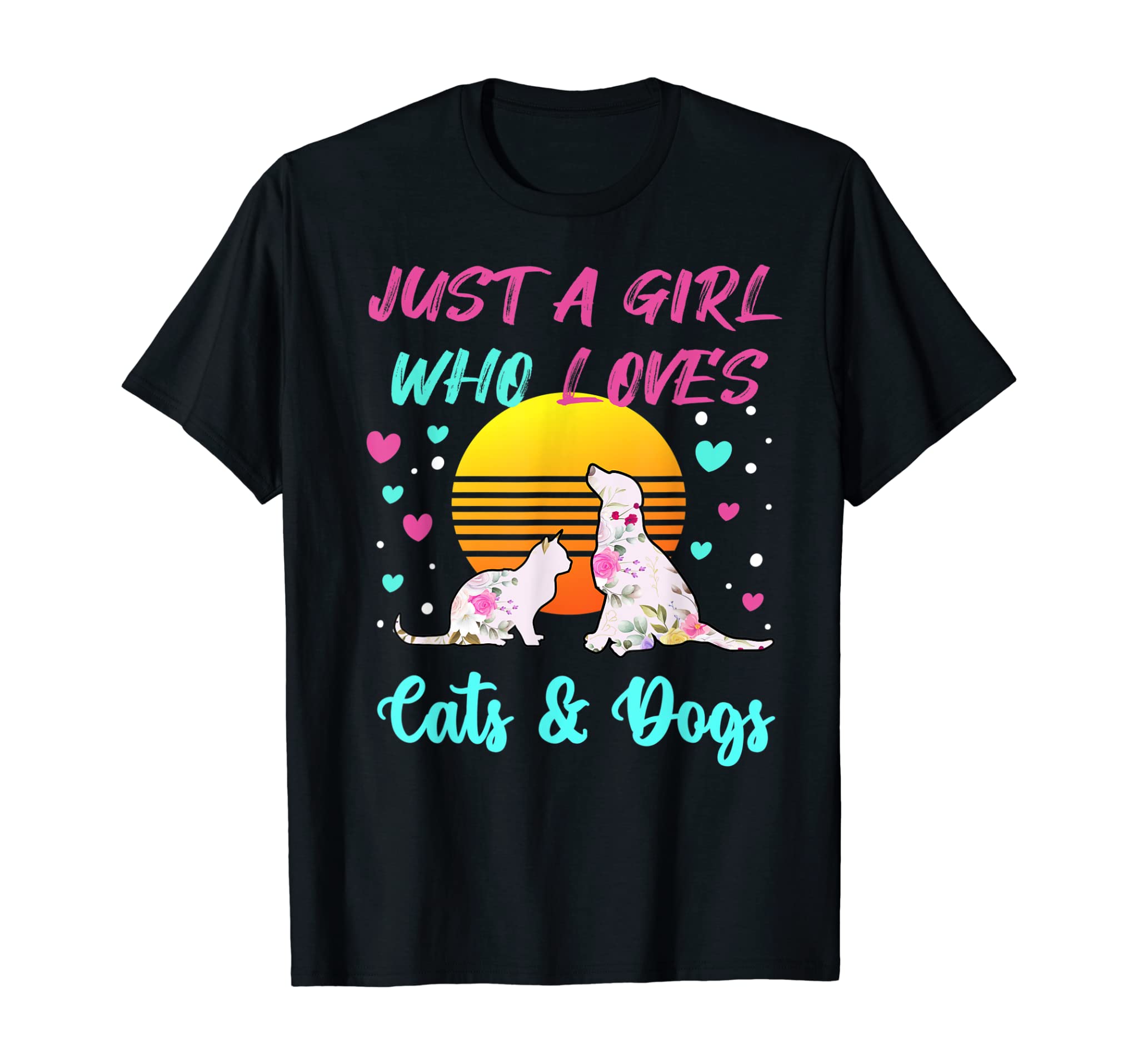 cats and dogs shirt for women pajamas gift cats and dogs Mom