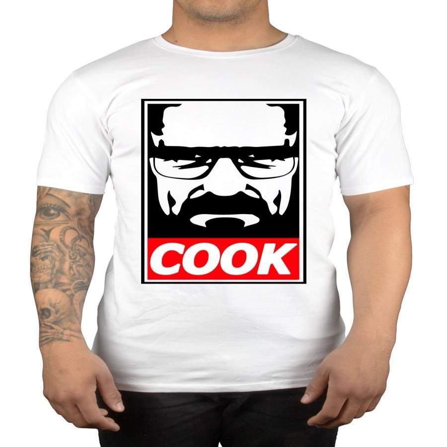 Cook Walter White Men’s T-Shirt Obey Breaking Bad Inspired Heisenberg Jesse Pinkman TV