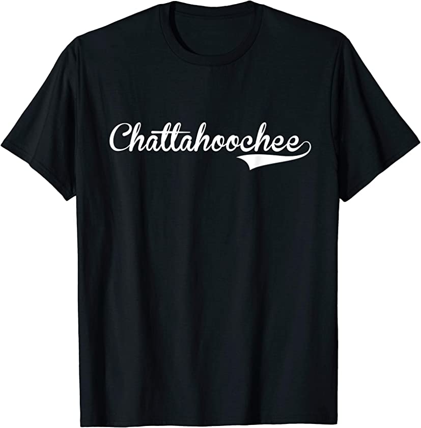 CHATTAHOOCHEE Baseball Vintage Retro Font T-Shirt