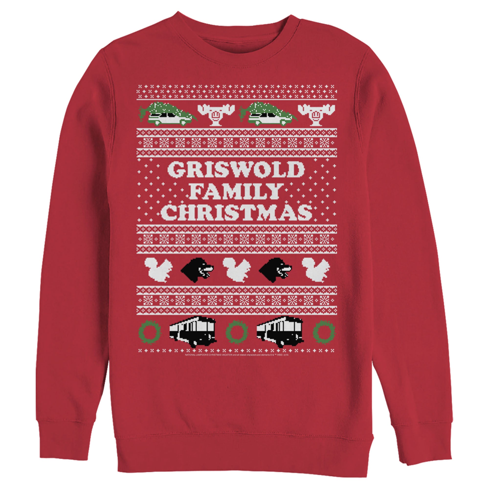 Men’S National Lampoon’S Christmas Vacation Griswold Family Christmas Ugly Sweater Sweatshirt