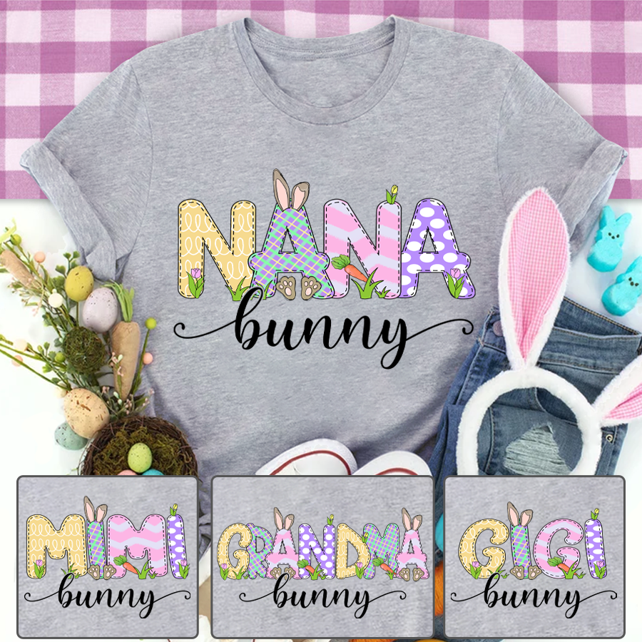 Personalized Nana Bunny Cute Easter T-Shirt