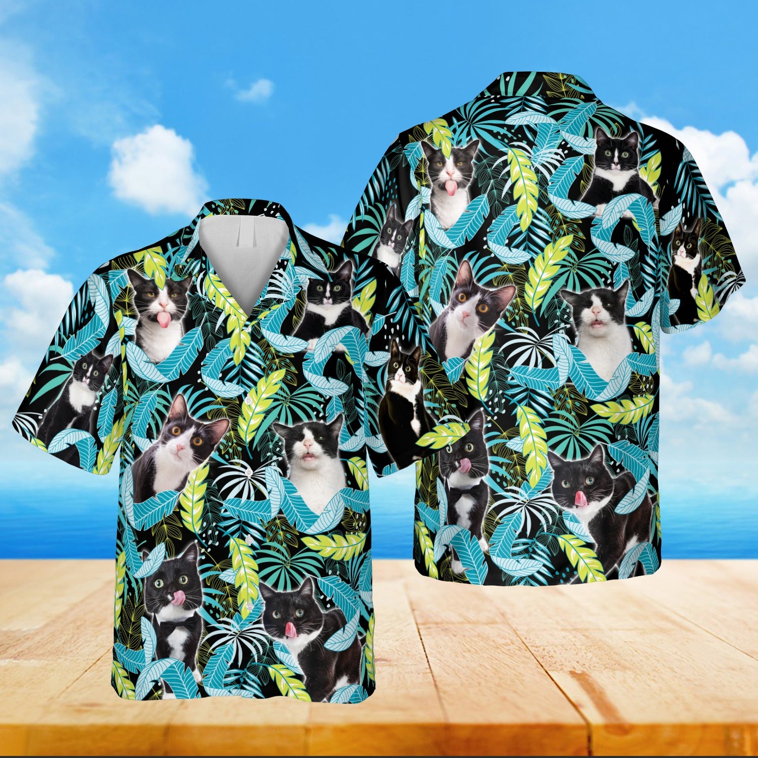 Tuxedo Cats Neon Hawaii Reyn Spooner Shirts Ha30324