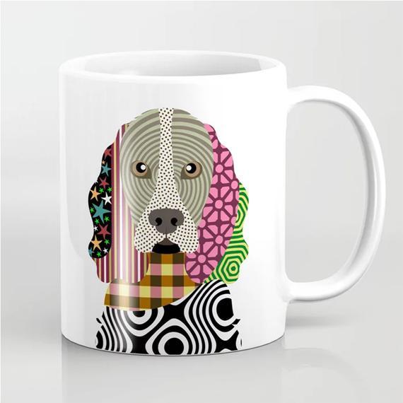 Cocker Spaniel Mug, Dog Coffee Cup Puppy Portrait Gift