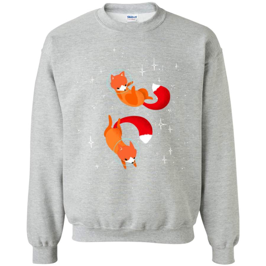 AGR Space Foxes Crewneck Pullover Sweatshirt