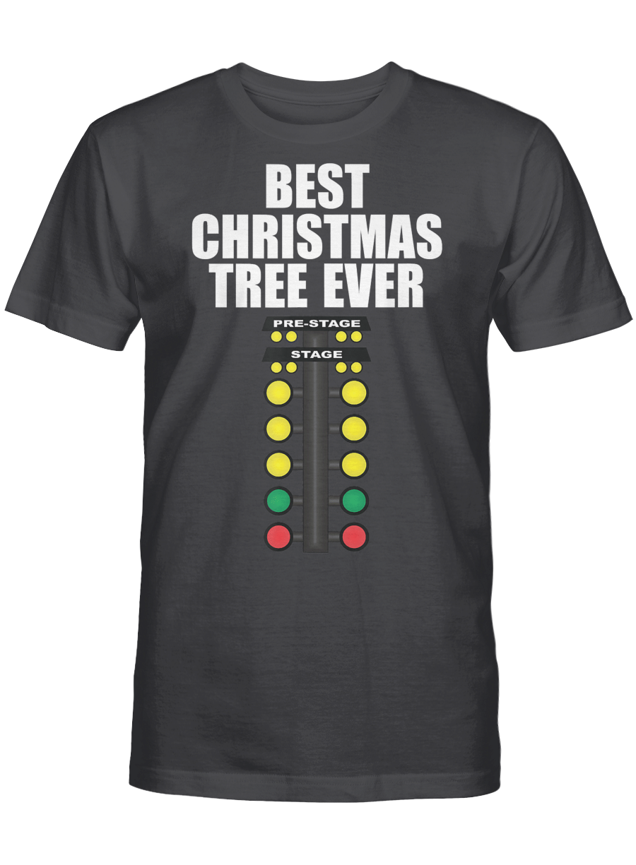 AmazeStyleZ Santa’s Reindeer, Ugly Christmas Sweater, Christmas Gift Ideas, Best Christmas Tree Ever Drag Racing T Shirts