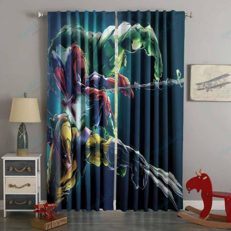 3D Printed Marvel Comics Style Custom Living Room Curtains