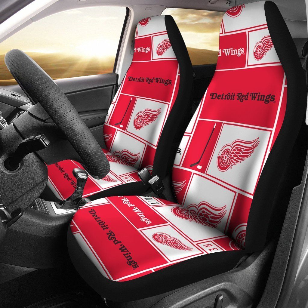 Detroit Red Wings Car Seat Covers 2pcs