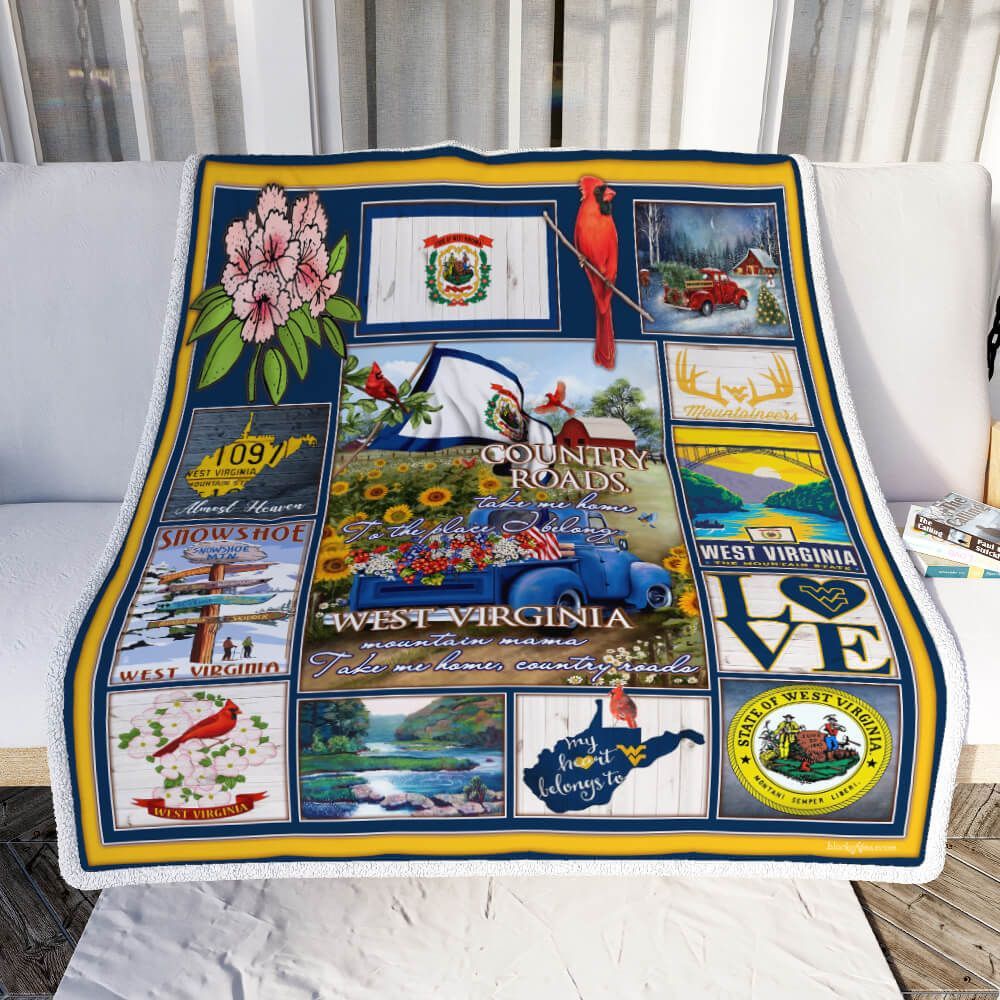 West Virginia Sofa Throw Blanket