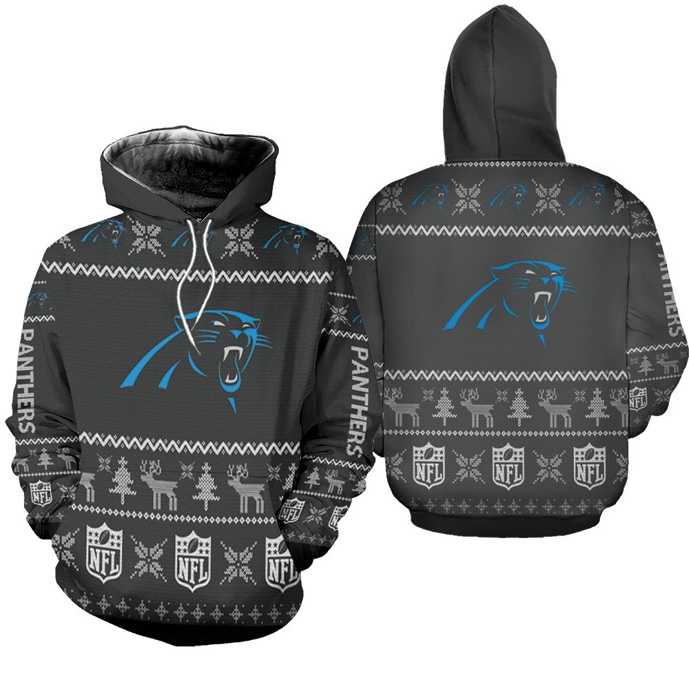 Carolina Panthers Ugly Sweatshirt Christmas 3D Hoodie