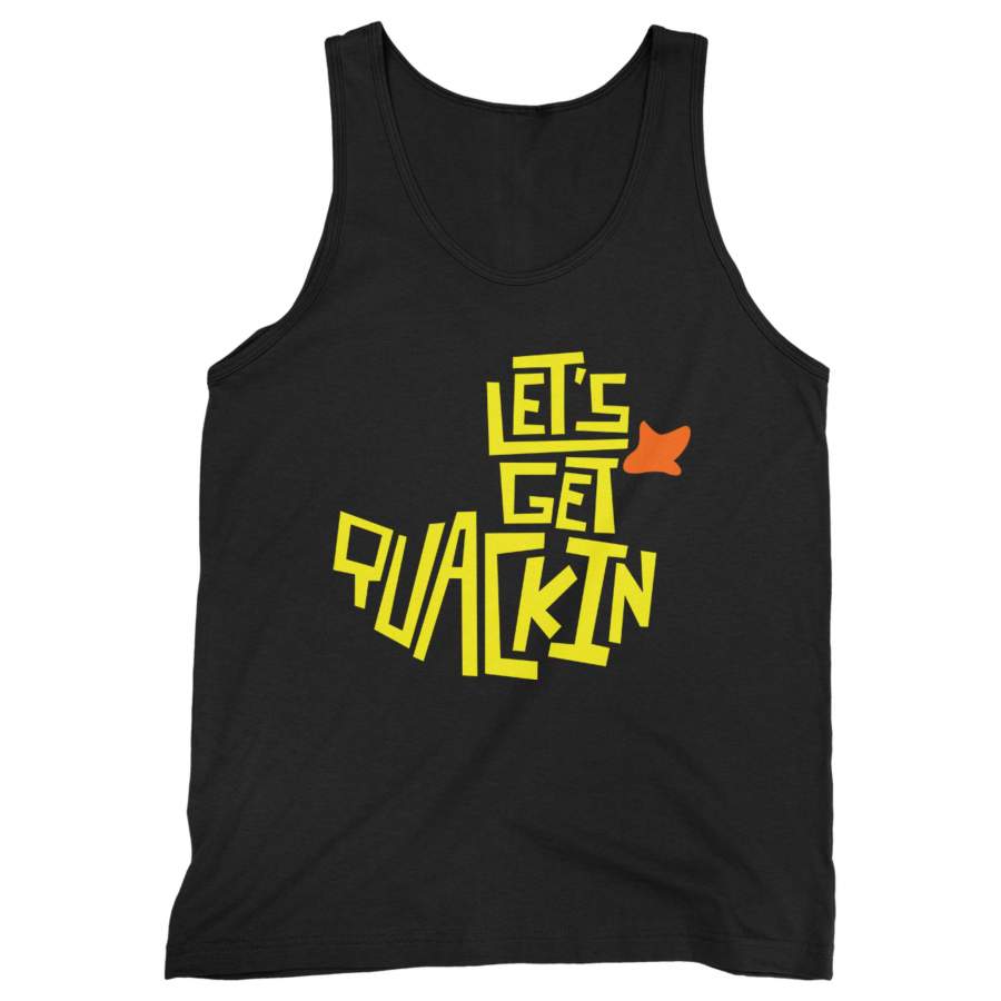 Rubber Duck Funny Animal Let%E2%80%99s Get Quackin Man’s Tank Top