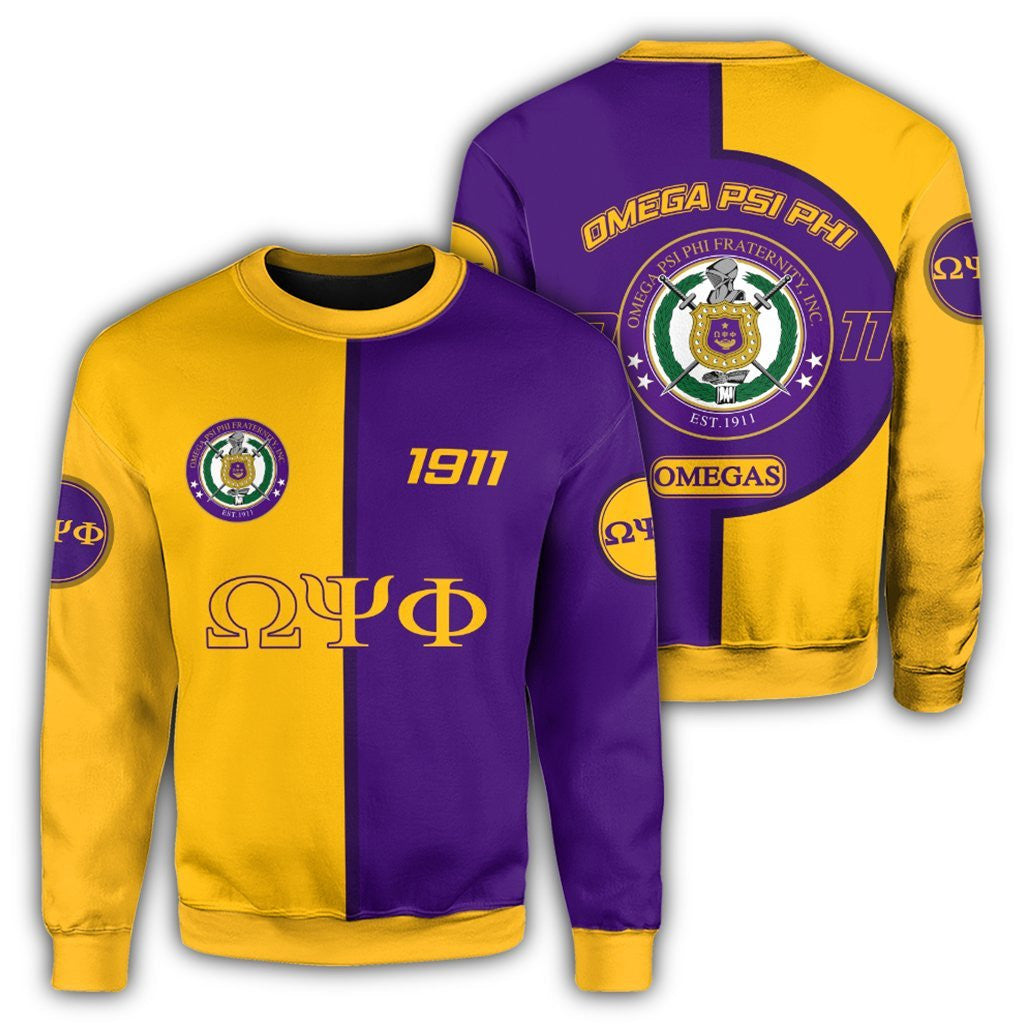 Fraternity Sweatshirt – Omega Psi Phi Crewneck Sweatshirt – Cycle Style
