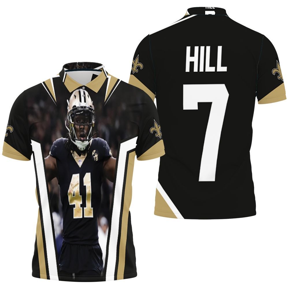 New Orleans Saints Taysom Hill 7 Legendary Polo Shirt