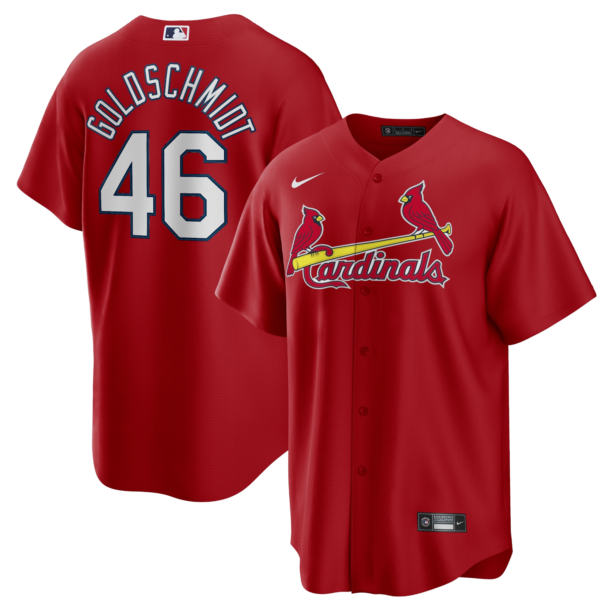 Men’s St. Louis Cardinals Paul Goldschmidt Red Alternate Player Name Jersey