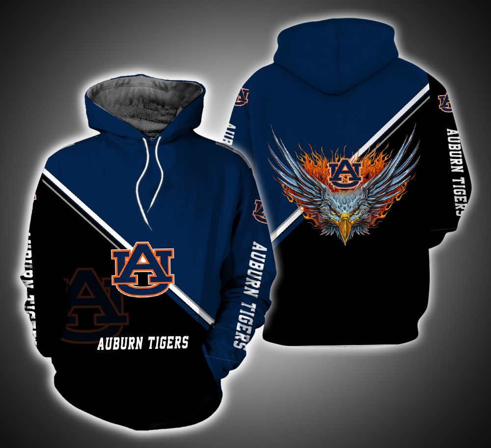 Auburn Tigers Fire Eagle 3D Print Hoodie