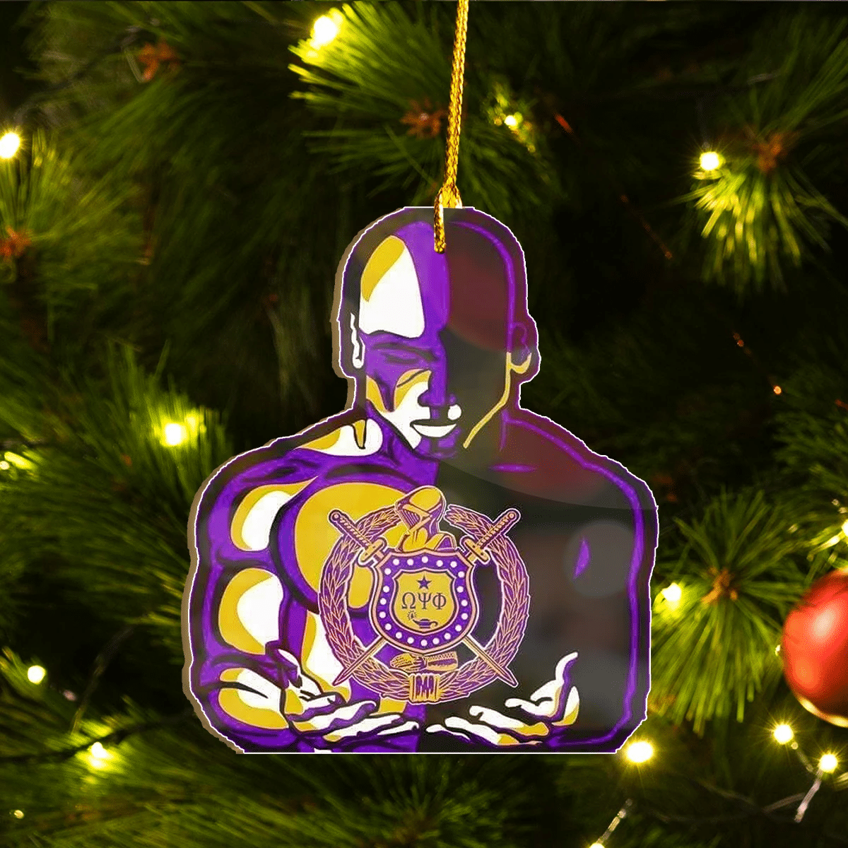 Getteestore Ornament – Omega Psi Phi Mystic Custom Shape Ornament A31