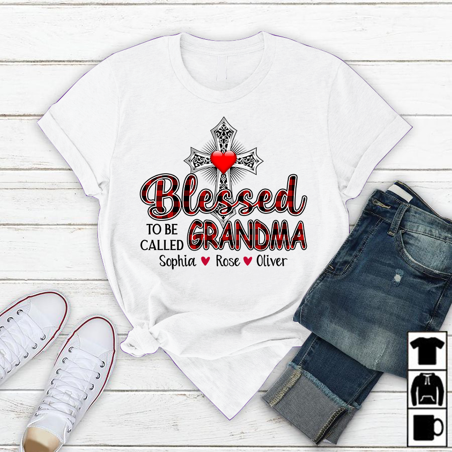 Blessed To Be Called Grandma2 | Personalized Shirt