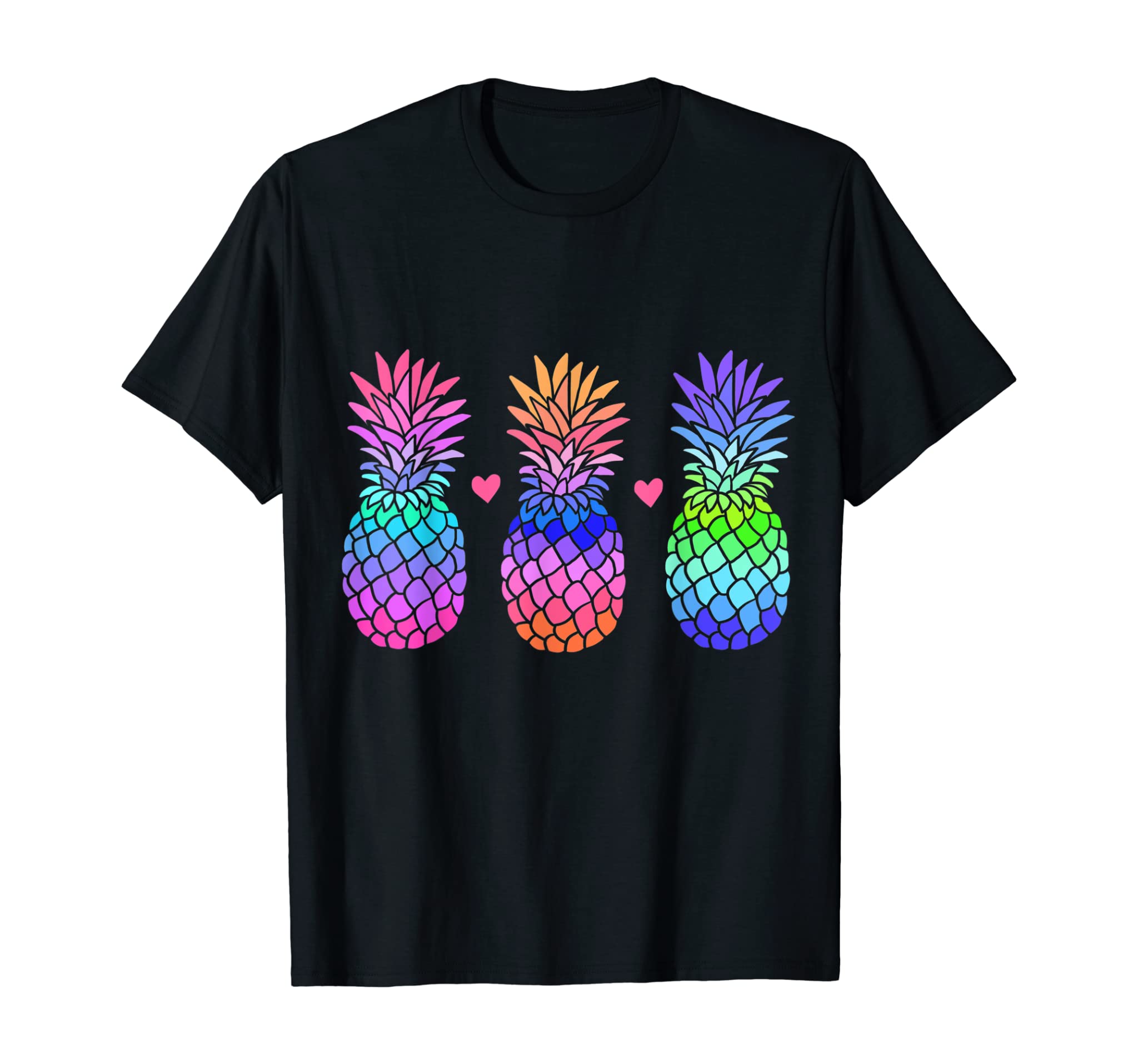 Pineapple Aloha Hawaii Tropical Fruit Summer Vacation T-Shirt