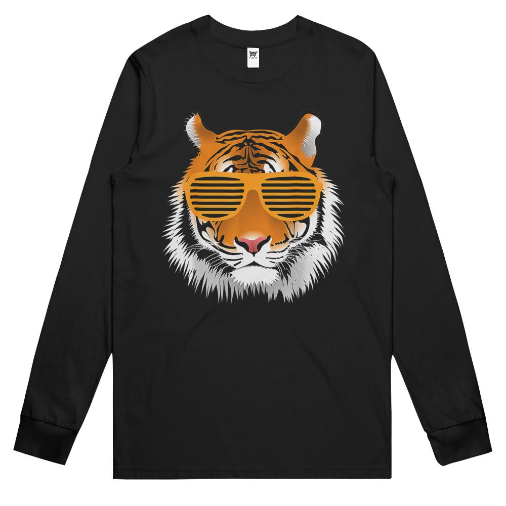 Birthday Shirt For Boy Cool Tiger Striped Animal Theme Party Long Sleeve T Shirts