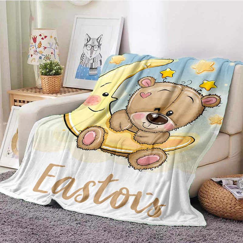 Custom Blanket Custom Name Blanket Baby Girl Boy Blankets Flannel Fleece Throw Blanket Personalized Family Friends Blanket Gifts alx