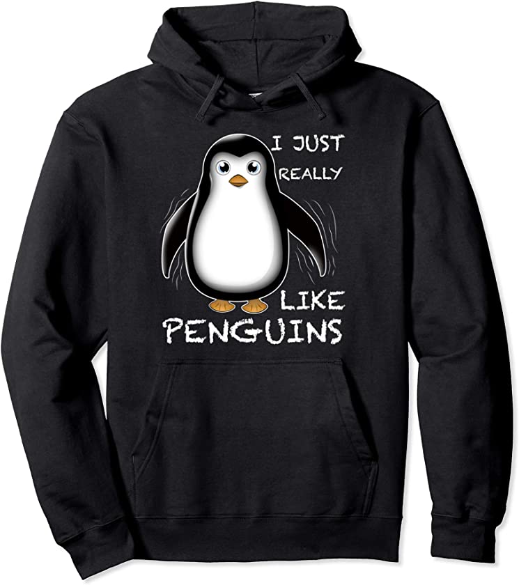 Cute Penguins Gifts for Women Men Kids Girls Funny Penguin Pullover Hoodie