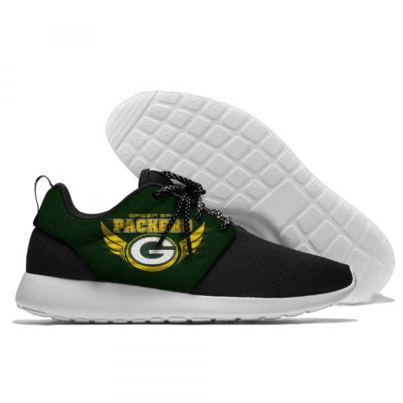 Mens And Womens Green Bay Packers Lightweight Sneakers, Packers Running Shoes #2